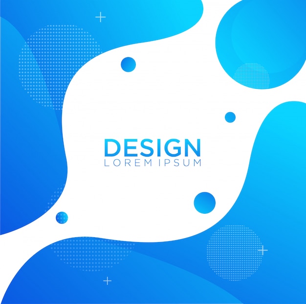Liquid color background design fluid gradient shapes composition Premium Vector