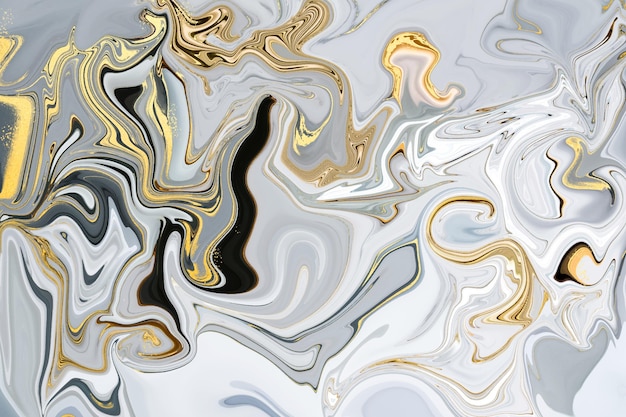 Premium Vector Liquid Marble Background With Golden Gloss Texture