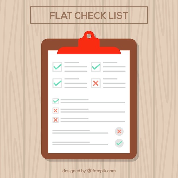 List in flat design Vector | Free Download