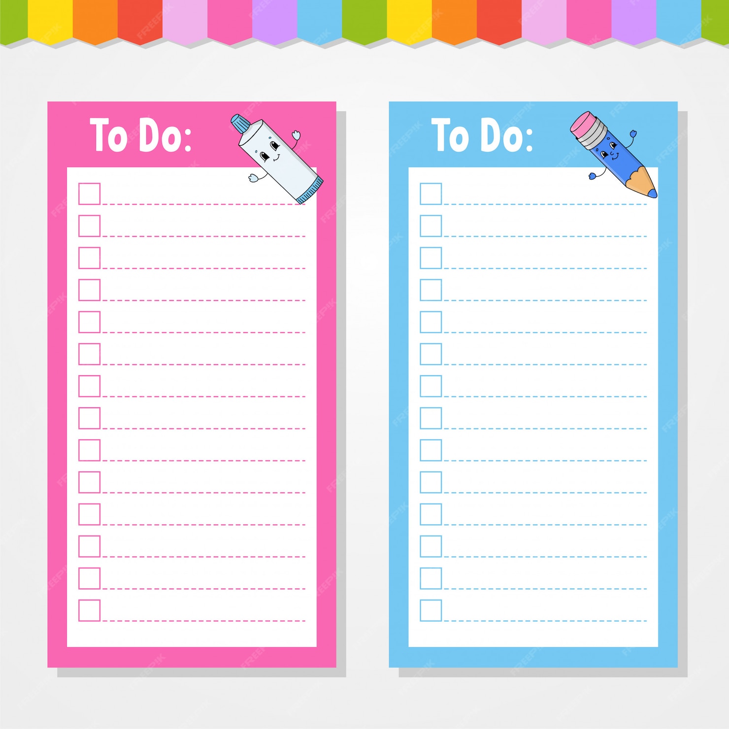 Premium Vector | To do list for kids. empty template. the rectangular ...