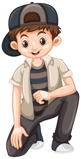 Premium Vector | Little boy with happy smile