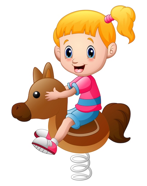 rocking horse cartoon