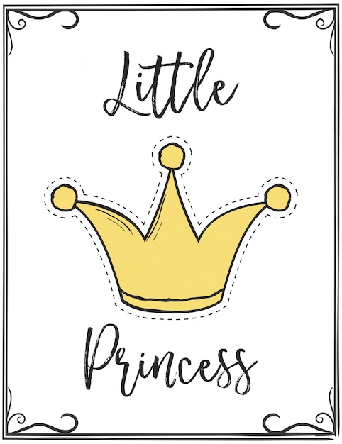 Download Little princess | Premium Vector