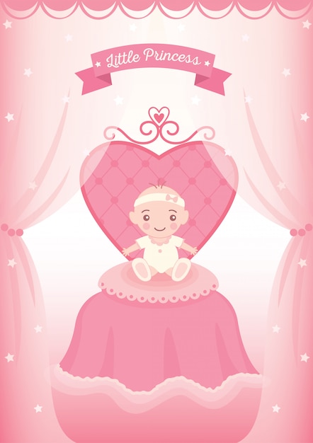 Download Little princess | Premium Vector