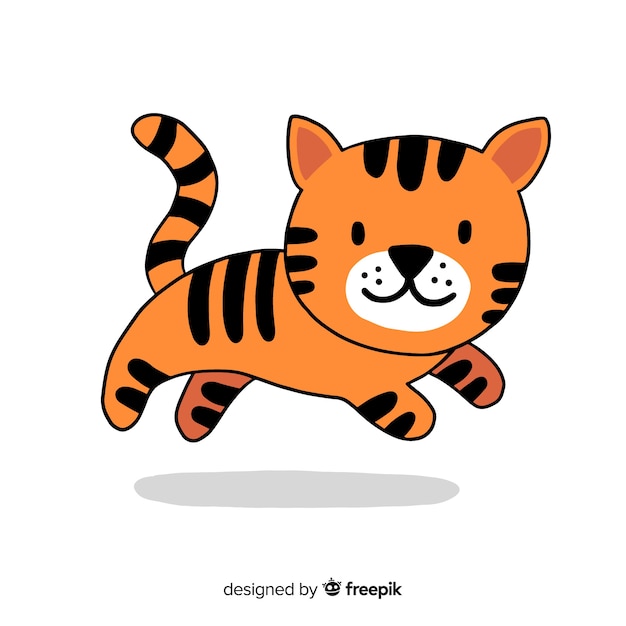 Little tiger Free Vector