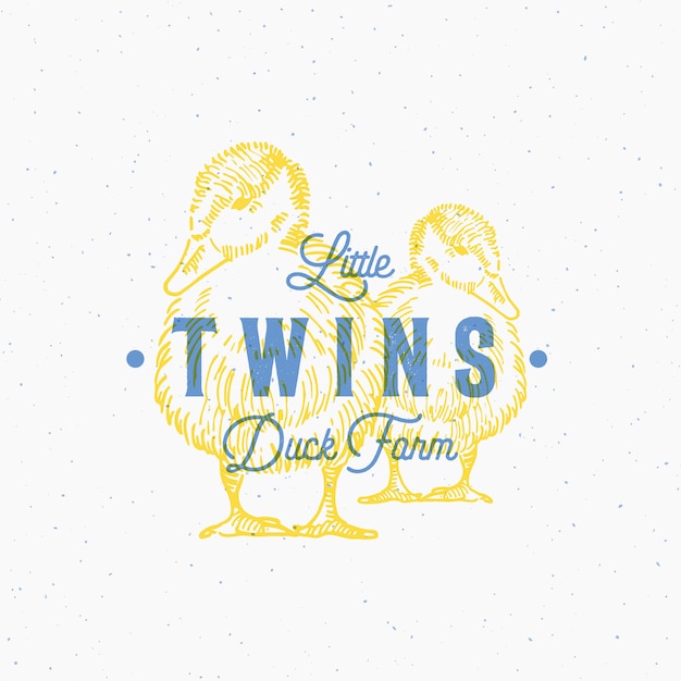 Download Free Little Twin Ducks Farm Abstract Sign Or Logo Template With Hand Use our free logo maker to create a logo and build your brand. Put your logo on business cards, promotional products, or your website for brand visibility.