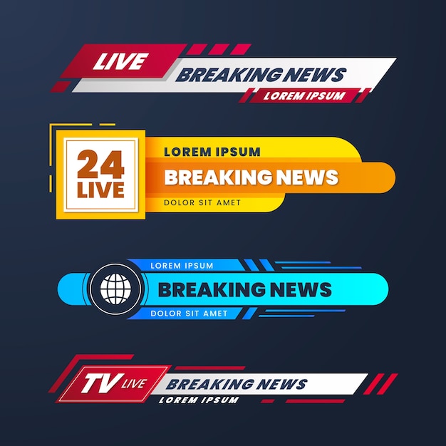 Download Free Live Breaking News Banners Style Free Vector Use our free logo maker to create a logo and build your brand. Put your logo on business cards, promotional products, or your website for brand visibility.