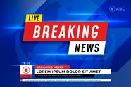 Free Vector Live Breaking News Template Design