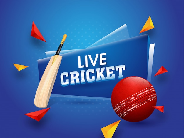 Live cricket tournament poster Vector | Premium Download