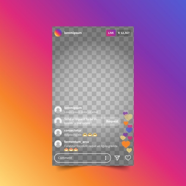 Instagram Live Video Template