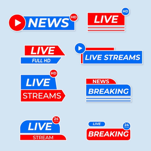 Download Free Live Stream News Banners Set Free Vector Use our free logo maker to create a logo and build your brand. Put your logo on business cards, promotional products, or your website for brand visibility.