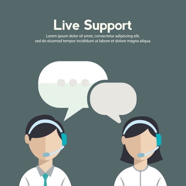 Live support background design