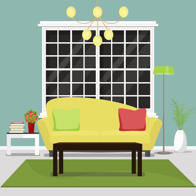 Download Living room furniture. interior design of cozy living room ...