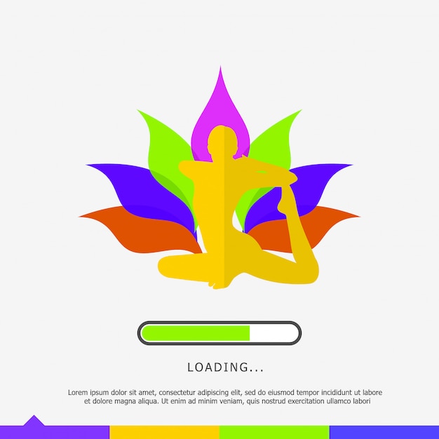 Download Free Loading Page With Yoga Logo Premium Vector Use our free logo maker to create a logo and build your brand. Put your logo on business cards, promotional products, or your website for brand visibility.