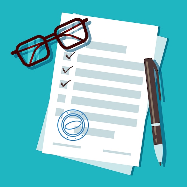 Loan application form document Premium Vector