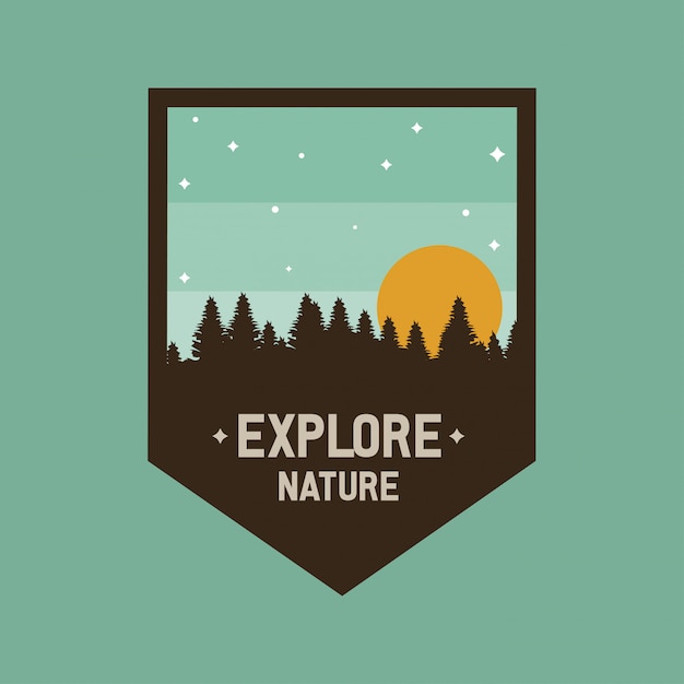 Premium Vector | Logo badge outdoor advanture expedition