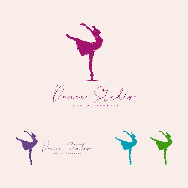 Premium Vector Logo For A Ballet Or Dance Studio