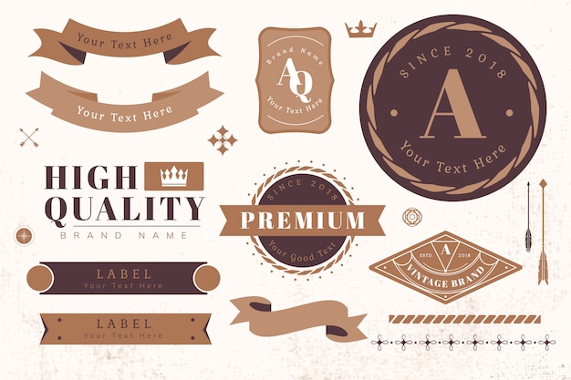 Free Vector Logo And Banner Design Elements