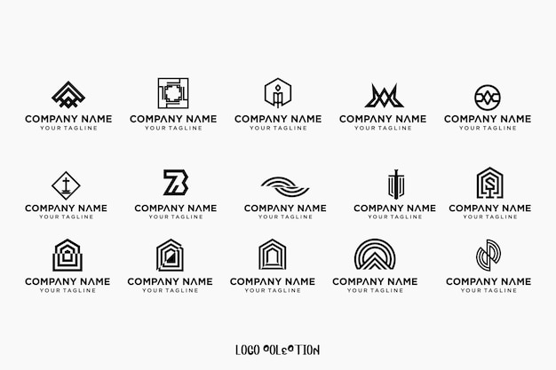 Premium Vector | Logo collection logo design inspiration for company ...