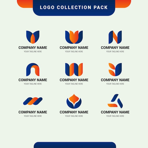 Download Free Logo Collection Pack For Company Business Startup Premium Vector Use our free logo maker to create a logo and build your brand. Put your logo on business cards, promotional products, or your website for brand visibility.