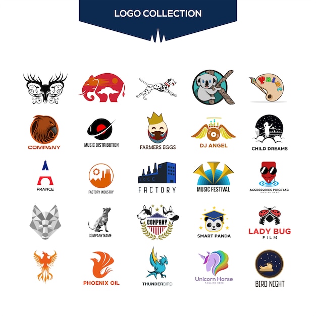 Download Free Logo Collection Vector Design For Your Company Or Brand Premium Use our free logo maker to create a logo and build your brand. Put your logo on business cards, promotional products, or your website for brand visibility.