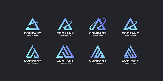 Download Free Logo Collection With Modern Concept Business Corporate Financial Premium Premium Vector Use our free logo maker to create a logo and build your brand. Put your logo on business cards, promotional products, or your website for brand visibility.