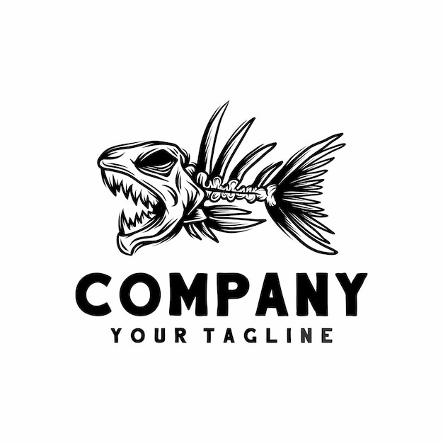 Download Logo for fish spines | Premium Vector