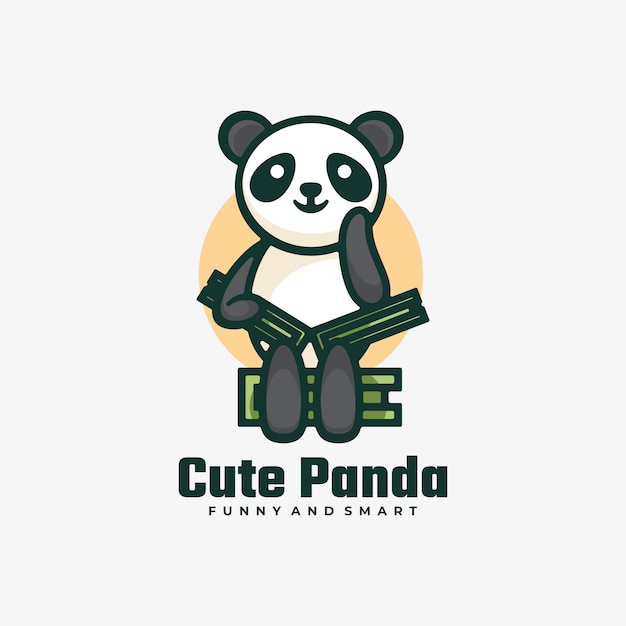 Download Free Logo Illustration Cute Panda Simple Mascot Style Premium Vector Use our free logo maker to create a logo and build your brand. Put your logo on business cards, promotional products, or your website for brand visibility.