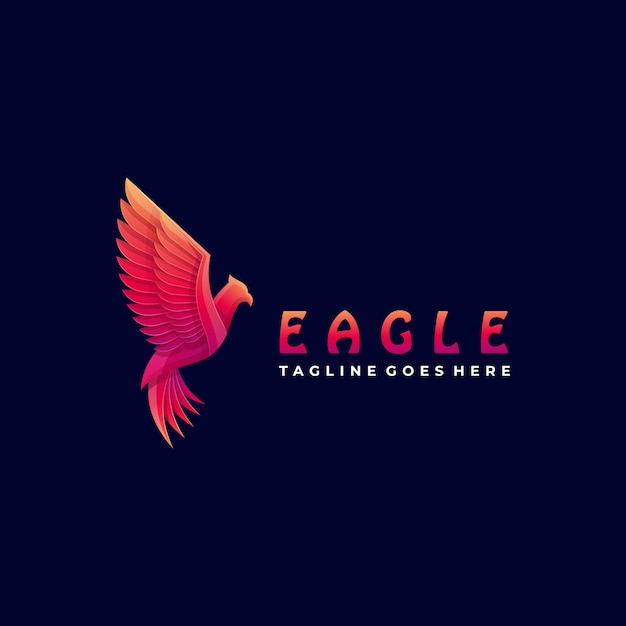 Download Free Logo Illustration Fly Eagle Gradient Colorful Premium Vector Use our free logo maker to create a logo and build your brand. Put your logo on business cards, promotional products, or your website for brand visibility.