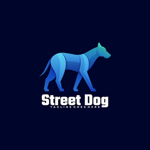 Download Free Logo Illustration Street Dog Gradient Colorful Style Premium Vector Use our free logo maker to create a logo and build your brand. Put your logo on business cards, promotional products, or your website for brand visibility.