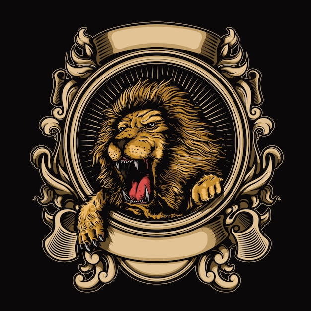 Premium Vector Logo Of Lion Illustration