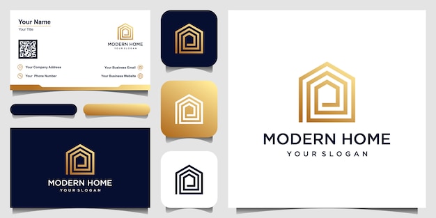 Download Free Logo Modern Home For Construction Home Real Estate Building Use our free logo maker to create a logo and build your brand. Put your logo on business cards, promotional products, or your website for brand visibility.