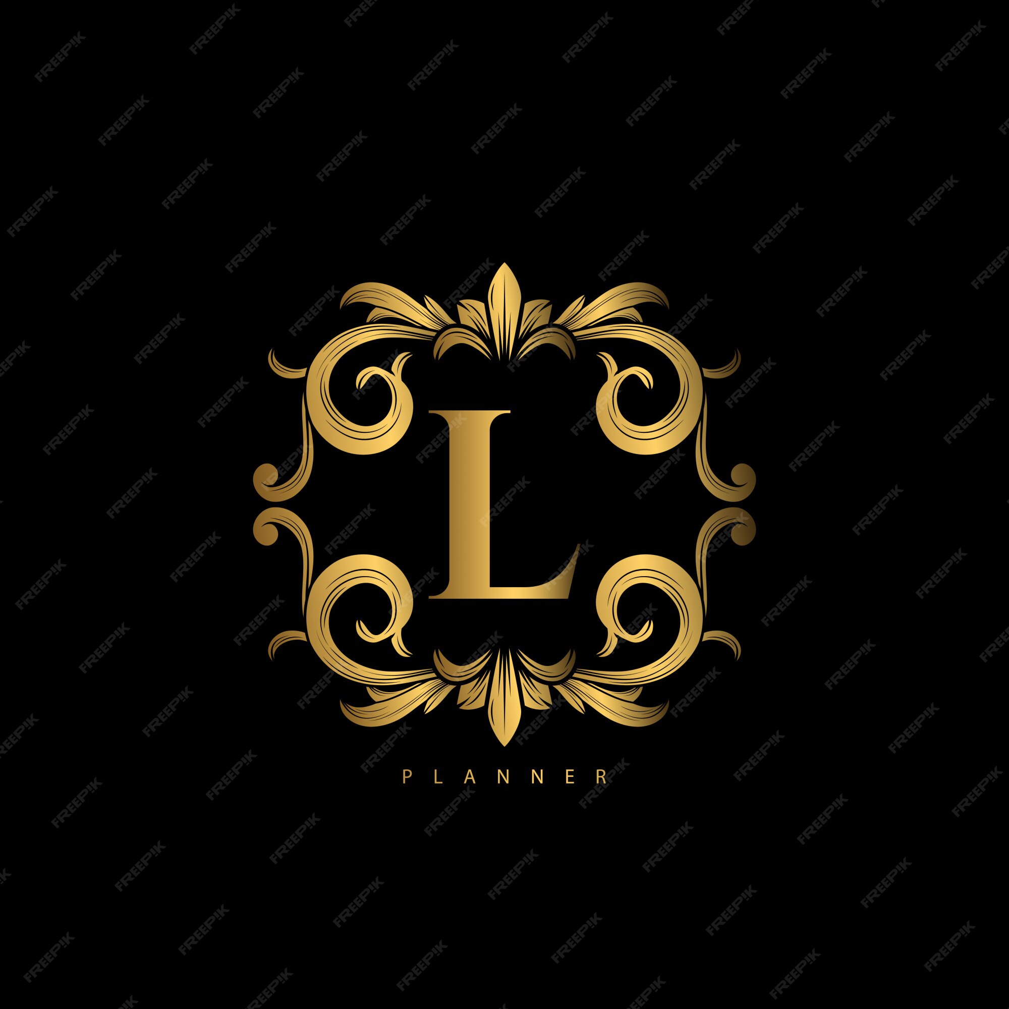 Premium Vector | Logo premium luxury with ornament