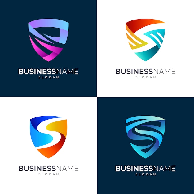 Download Free Logo Set Of Shield And Letter S Premium Vector Use our free logo maker to create a logo and build your brand. Put your logo on business cards, promotional products, or your website for brand visibility.