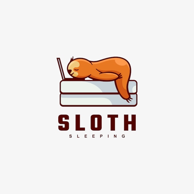 Download Free Logo Sloth Simple Mascot Style Premium Vector Use our free logo maker to create a logo and build your brand. Put your logo on business cards, promotional products, or your website for brand visibility.