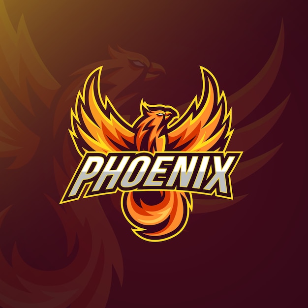Premium Vector Logo Style With Phoenix