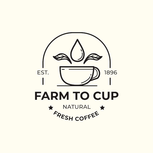 Download Free Logo Template For Coffee Business Design Free Vector Use our free logo maker to create a logo and build your brand. Put your logo on business cards, promotional products, or your website for brand visibility.