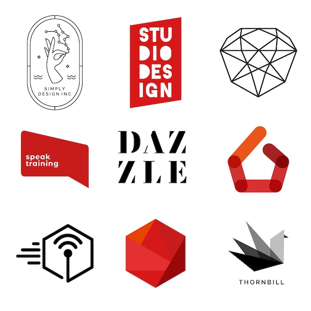 Collezione Di Modelli Di Logo Vettore Gratis