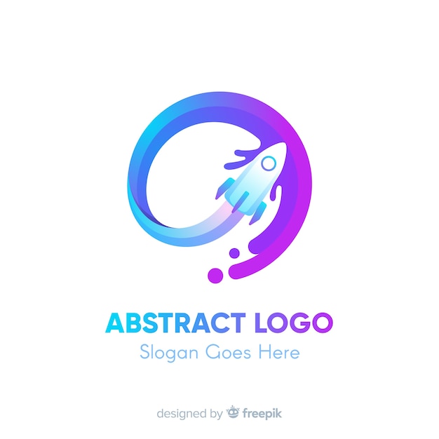 Logo Template With Abstract Shapes Free Vector