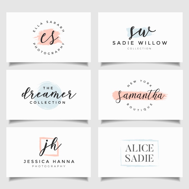 Download Free Logo Templates Collection Minimalist Logotypes Premade Logo Use our free logo maker to create a logo and build your brand. Put your logo on business cards, promotional products, or your website for brand visibility.