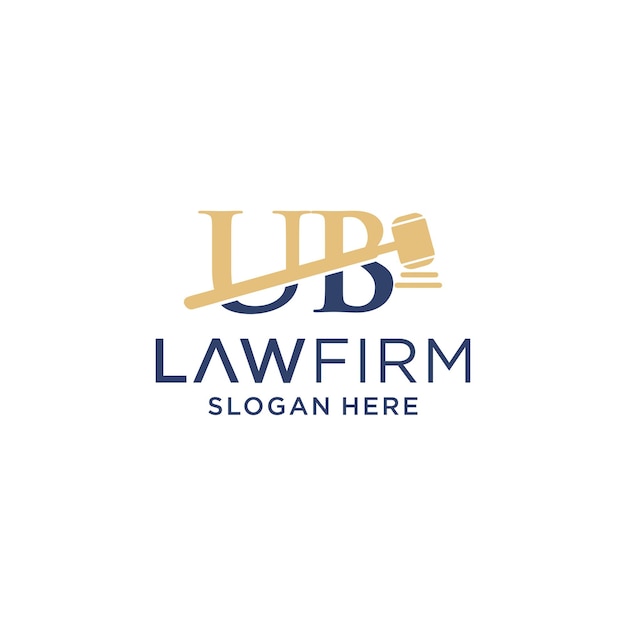 Premium Vector Logo ub law firm design