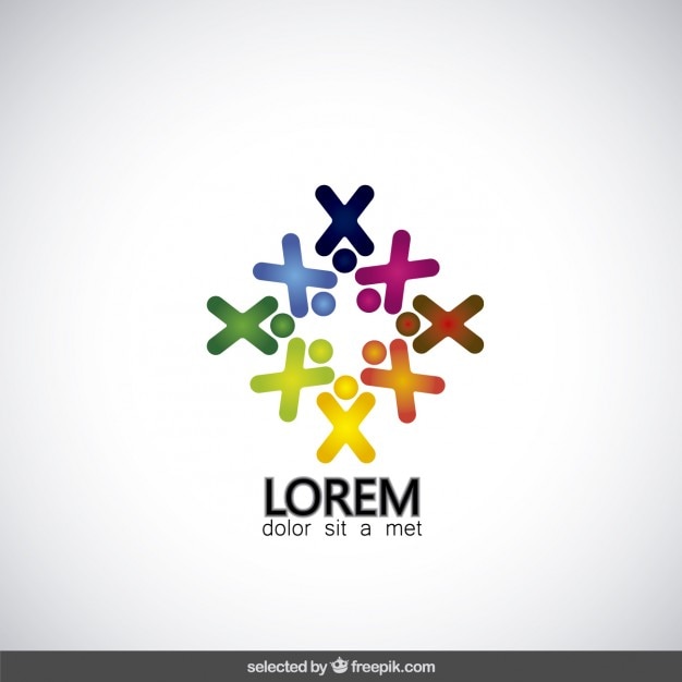 Logo with abstract shape Vector | Free Download