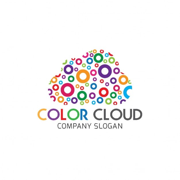 Download Free Logo With A Cloud Made With Circles Free Vector Use our free logo maker to create a logo and build your brand. Put your logo on business cards, promotional products, or your website for brand visibility.