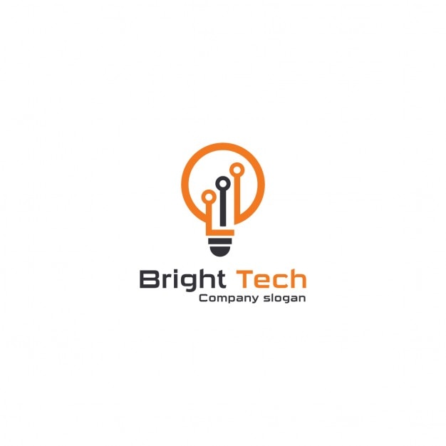 Download Free Download This Free Vector Logo With An Orange Light Bulb Use our free logo maker to create a logo and build your brand. Put your logo on business cards, promotional products, or your website for brand visibility.