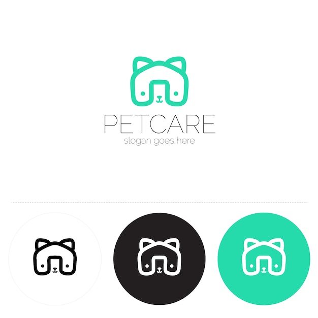 Logo with pet design | Free Vector