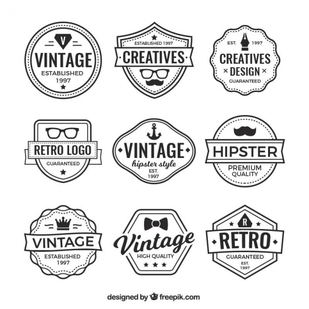 Download Hipster Logo Vectors, Photos and PSD files | Free Download