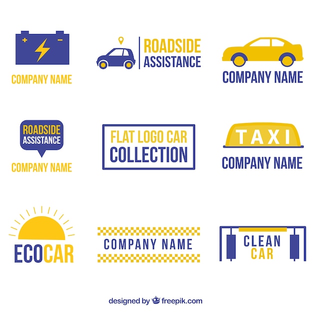 Download Free Download Free Logos Of Cars Collection In Flat Design Vector Freepik Use our free logo maker to create a logo and build your brand. Put your logo on business cards, promotional products, or your website for brand visibility.