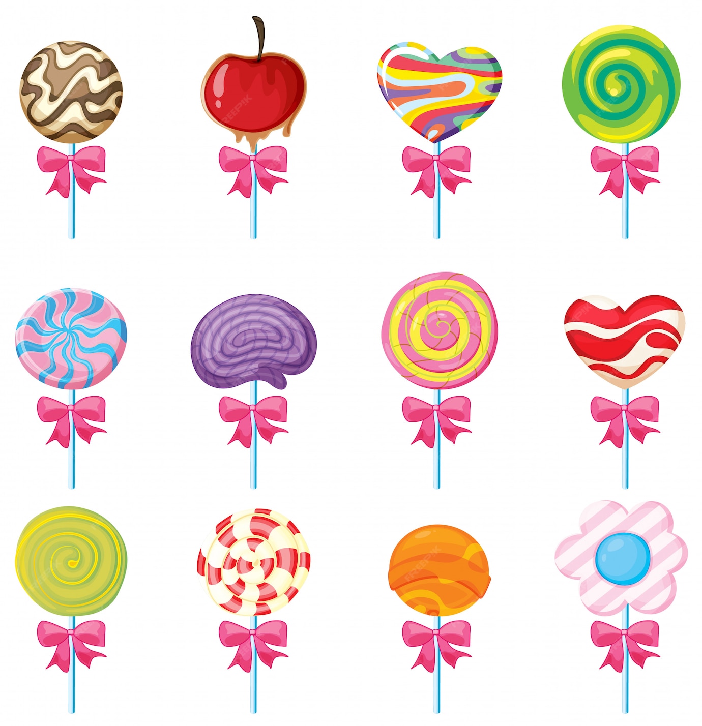 Free Vector | Lollies set