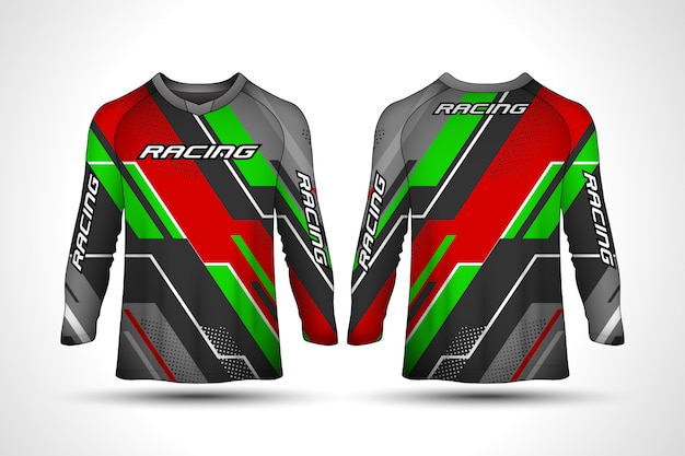 Premium Vector | Long sleeve sport jersey