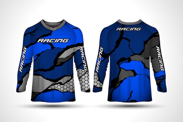 Premium Vector | Long sleeve sport jersey